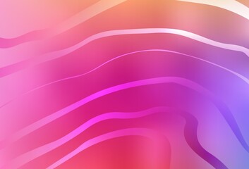 Light Pink, Red vector layout with curved lines.