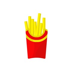 french fries icon design vector templates