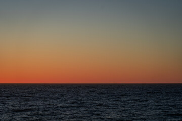 sunset over the sea
