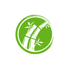 Obraz premium bamboo logo icon design template vector