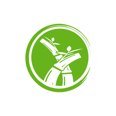 bamboo logo icon design template vector