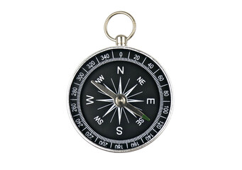 compass isolated on white background, concept, symbol, tool for travel, get lost, business