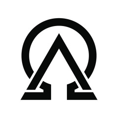 Alpha Omega Logo can be used for company, icon, etc - obrazy, fototapety, plakaty