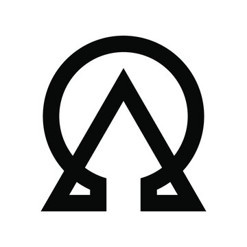 Alpha Omega Logo can be used for company, icon, etc