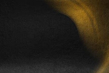 Japanese background on black washi paper with gold patterns.