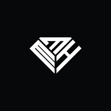 MMH letter logo creative design. MMH unique design