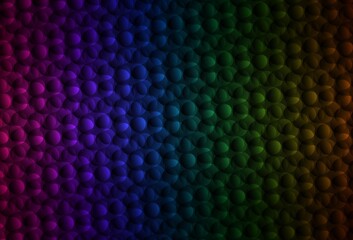 Dark Multicolor vector backdrop with dots.