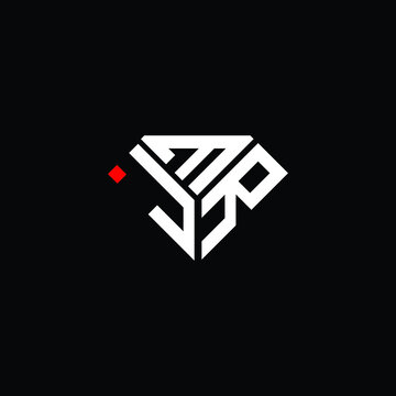 JMR letter logo creative design. JMR unique design