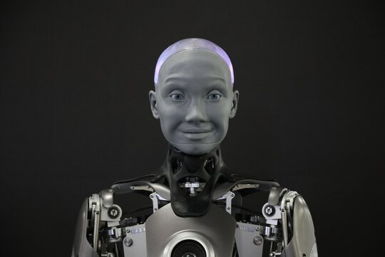 Ameca the humanoid robot, created by Engineered Arts in attendance for International Consumer Electronics Show (CES) - WED