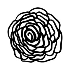 Rose vector icon