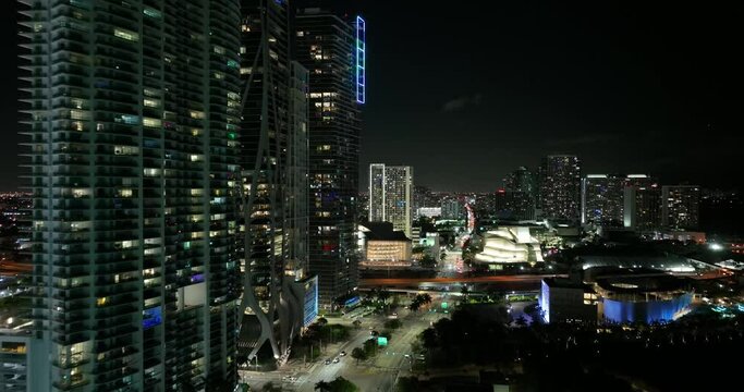 Neon vice city Miami at night 4k