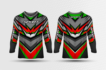 Long sleeve Tshirt sports abstract texture background for racing jersey, cycling, football, gaming