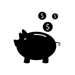 Piggy money bank icon