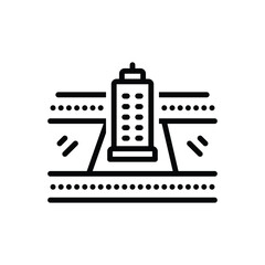 Black line icon for plots