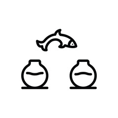 Black line icon for shift