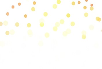 Light Orange vector pattern with christmas snowflakes.