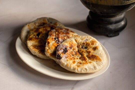 Piaya, a muscovado-filled unleavened flatbread from the Philippines.
