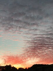 sunset in the mountains