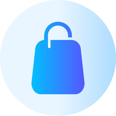 shopping bag gradient icon