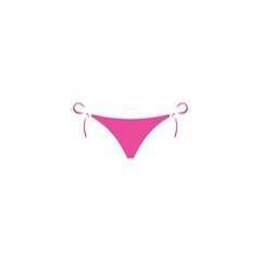 Underwear Pink Bikini Logo Design