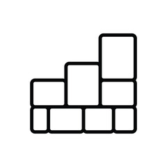 Black line icon for blocked