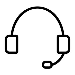 headphone line icon