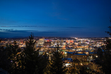 night view of the city