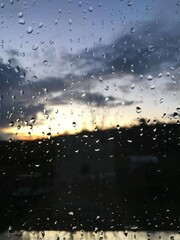 rain drops on window