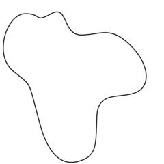 Abstract Organic Outline Blob 