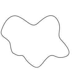 Abstract Organic Outline Blob 
