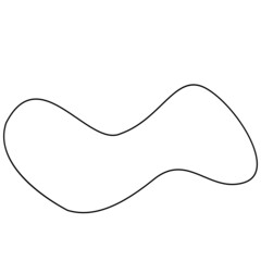 Abstract Organic Outline Blob 