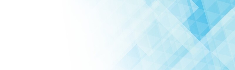 Obraz premium 透明感のある青色の抽象的なバナー背景