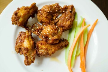 Crispy chicken wings