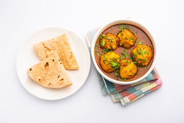 Veg Kofta Curry served in a bowl