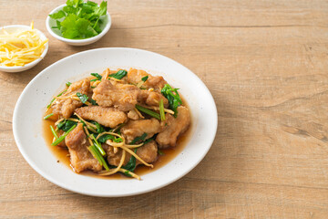Stir Fried Fish with Chinese Celery