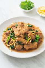 Stir Fried Fish with Chinese Celery
