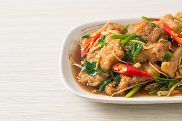 Stir Fried Fish with Chinese Celery