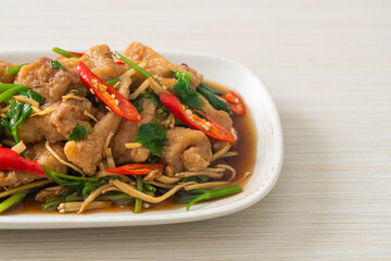 Stir Fried Fish with Chinese Celery