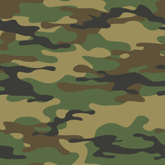 Fototapeta premium Seamless pattern camouflage military. Modern camo. Print on fabric and textiles. Vector illustration