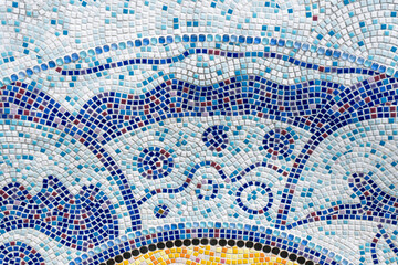 Mosiac tile wall