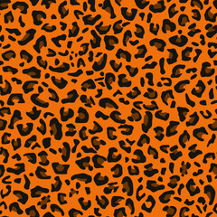 Tiger, leopard pattern. Animal print. Vector.