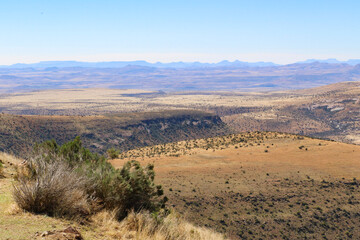 landscape with mountains and sky