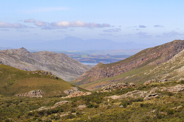 mountain scenery of Franschoek Pass