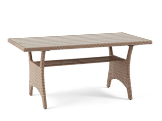 Outdoor table on white background