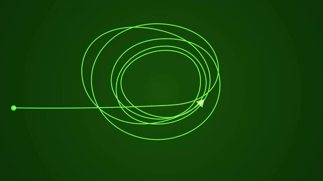 Hand drawn tangle scrawl sketch line like finding a solution abstract scribble shape. 4K FullHD and HD render footage animation