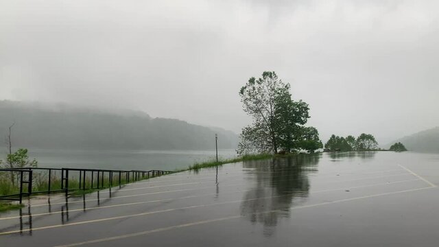 Panoramic View pf Tygart Lake State Park in Grafton, West Virginia, USA