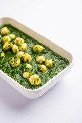 Palak Makhana Curry sabzi