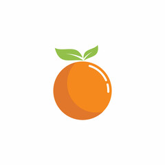 Orange logo design Vector icon illustration design
