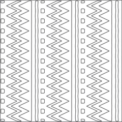  Vector ethnic pattern with symmetrical elements . Repeating geometric tiles from striped elements.Monochrome texture.Black and white pattern for wallpapers and backgrounds.
