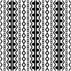 Seamless ethnic pattern color black and white.Can be used in fabric design for clothes, accessories; decorative paper, wrapping, background, wallpaper, Vector illustration.